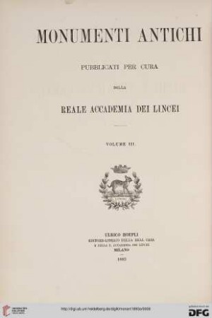 3: Monumenti antichi