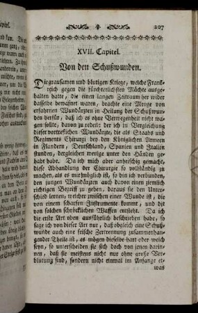XVII. Capitel. Von den Schußwunden