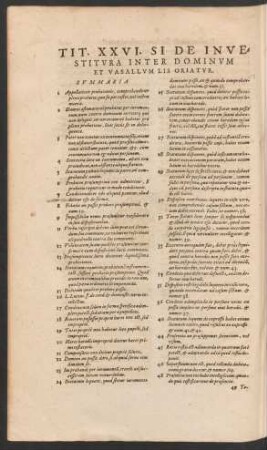 Tit. XXVI. Si De Investitura Inter Dominum Et Vasallum Lis Oriatur.