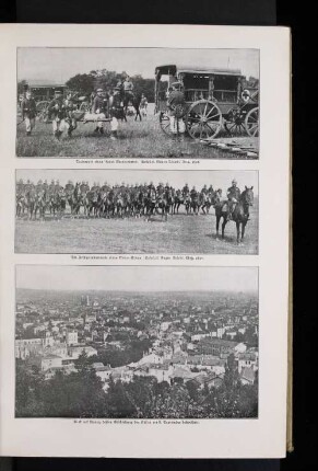 Blick auf Nancy, dessen Beschießung der Kaiser am 5. September beiwohnte.