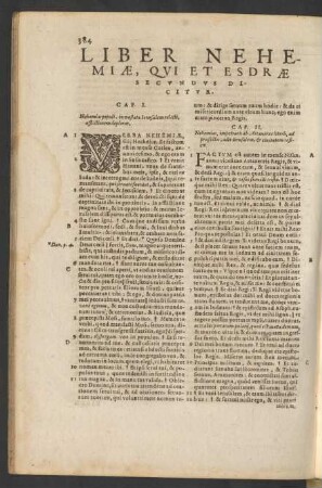 Liber Nehemiae, Qvi Et Esdrae Secvndvs Dicitvr.