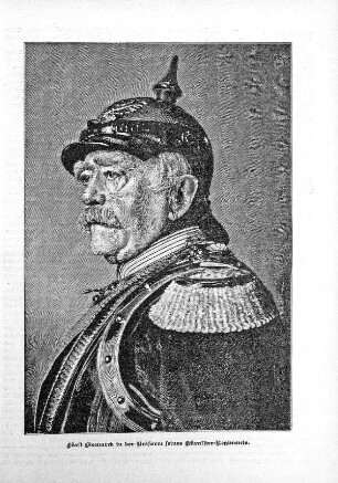 Fürst Bismarck in der Uniform seines Kürassier-Regiments