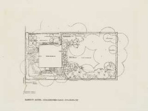 Garten Alms, Berlin-Zehlendorf: Gartenplan 1:100