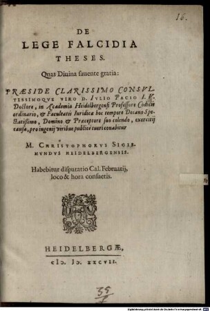 De lege falcidia theses