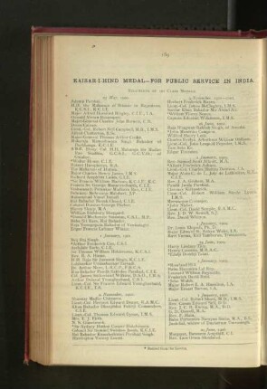 Kaisar-I-Hind Medal-For Public Service In India.