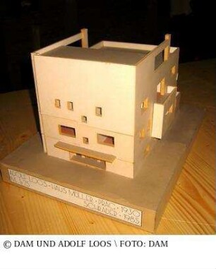 Haus Müller - Modell des Gesamtgebäudes, Schnittmodell