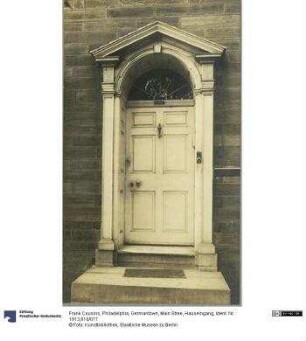 Philadelphia, Germantown, Main Stree, Hauseingang