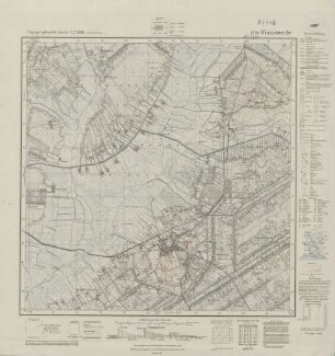 2719 (alte Nr.: 1291) Worpswede, Topographische Karte 1:25000 (4cm - Karte)