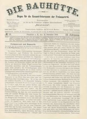 No. 51. Frankfurt a. M., den 18. Dezember 1909. 52. Jahrgang.