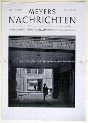 Betriebszeitung des Bibliographischen Instituts Leipzig u.a. mit Briefen von Kollegen im Fronteinsatz