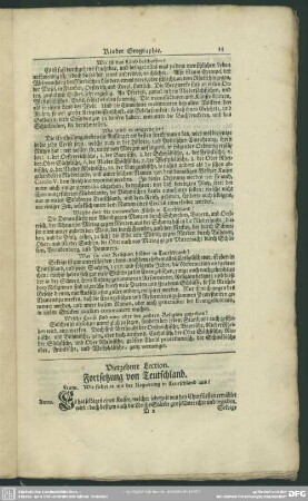 Vietzehnte Lection. Fortsetzung von Teutschland