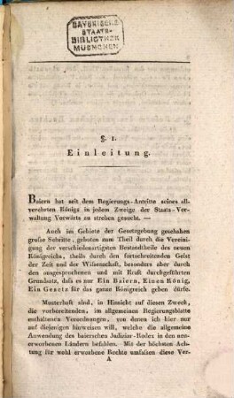 Revision der Gesetzgebung und Rechtspflege in Baiern, 1