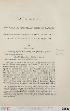 Drawings By Raffaello Santi (Or Sanzio)