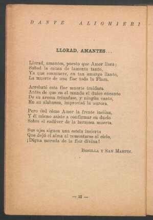 Llorad, amantes...