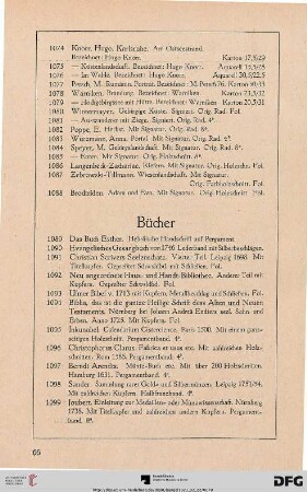Bücher (Nr. 1089-1111)