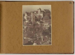 Die Stadt und die Burg Hohnstein in der Sächsischen Schweiz, aus dem Album zum 20-jährigen Jubiläum des Landesvereins Sächsischer Heimatschutz