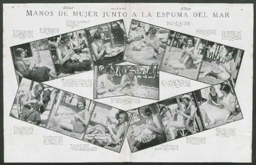 Manos de mujer junto a la espuma del mar [Fotografías]
