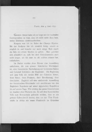 Paris, den 4. Juni 1893.