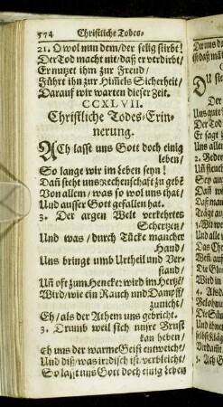 Christliche Todes-Erinnerung.
