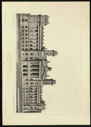 Tafel 10. Kurialpalais in Budapest. Architekt: a. Hausmann, Professor am K. ungar. Polytechnikum