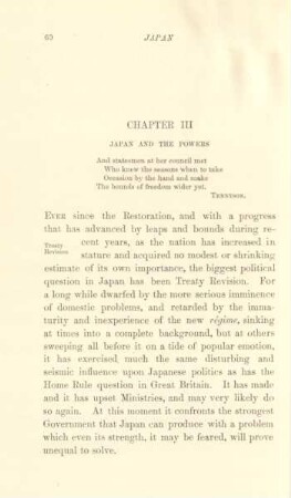 Chapter III. Japan and the Powers