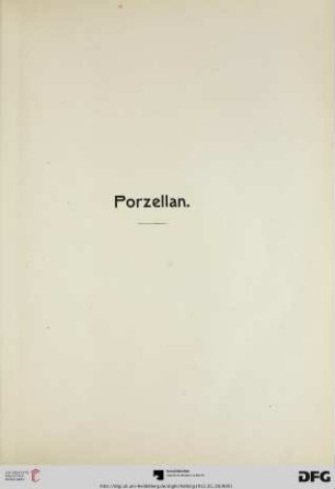 Porzellan (Nr. 392-809)