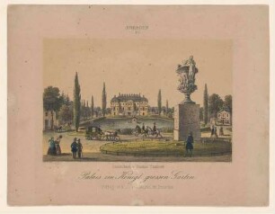 Das Palais im Großen Garten, mit Teich