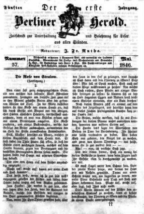Nummer 57, Mai 1846