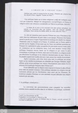2. La politique colonisatrice :