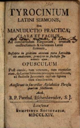 Tyrocinium latini sermonis