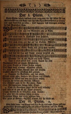 Neu-eingerichtetes Gesang-Buch : welches in sich hält Die Psalmen Davids, Nach Frantzösischer Melodie