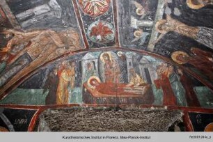Die Ausmalung der Grabkapelle : Dormitio Virginis, die Erzengel Michael und Gabriel