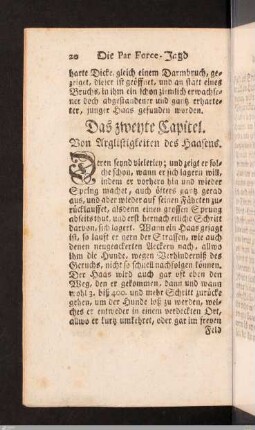 Das zweyte Kapitel.