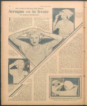 Arrugas en la frente : Una clase de beleza por semana