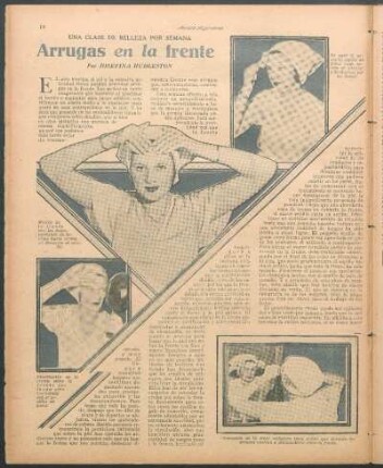 Arrugas en la frente : Una clase de beleza por semana