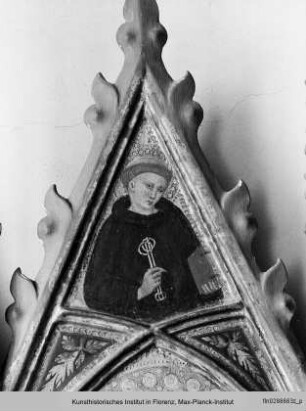 Polyptychon : Heiliger Paulus, darüber der heilige Leonhard