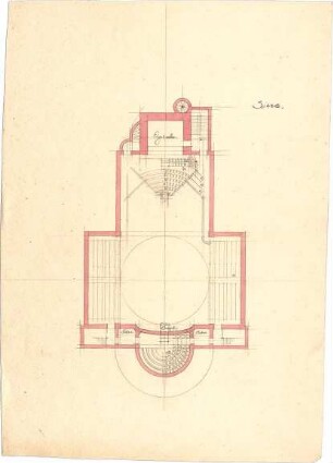 Dolmetsch, Heinrich; Stuttgart; Markuskirche - Empore (Grundriss)