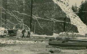 Talsperre Muldenberg bei Grünbach im Vogtland, Deutschland, 1923