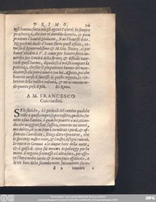 A M. Francesco Guicciardini.