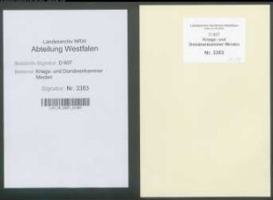 Bau und Reparatur der geistlichen Gebäude zu Wehdem (Amt Rahden) - Band 1
