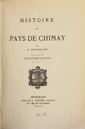 Histoire du pays de Chimay, II
