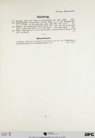 Nachtrag (Nr. 877-880)