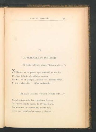 IV - La serenata de Schubert