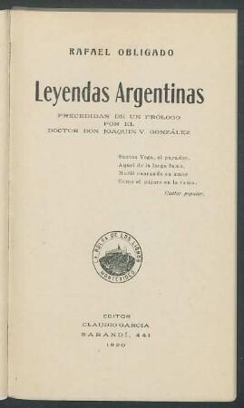 Leyendas argentinas