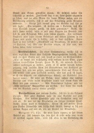 Persönlichkeit.