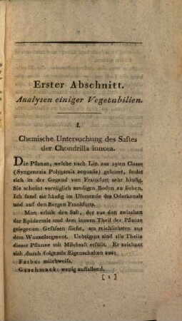 Chemische Untersuchungen mineralischer, vegetabilischer und animalischer Substanzen : Fortsetzung des chemischen Laboratoriums, 2. Neue chemische Untersuchungen mineralischer, vegetabilischer und animalischer Substanzen