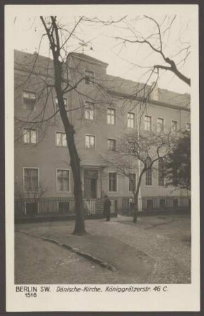 Ansichtskarte „Dänische-Kirche“, Stresemannstraße