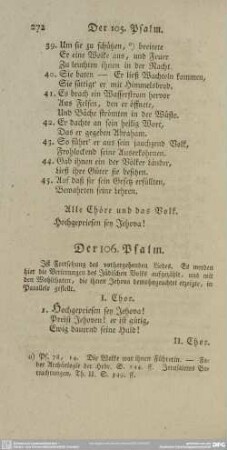 Der 106. Psalm