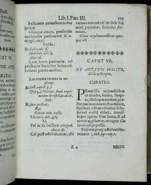 Caput VII. De Aurium Sonitu, Sibilo & Strepitu.