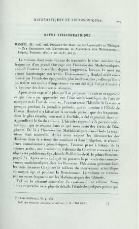 Revue Bibliographique